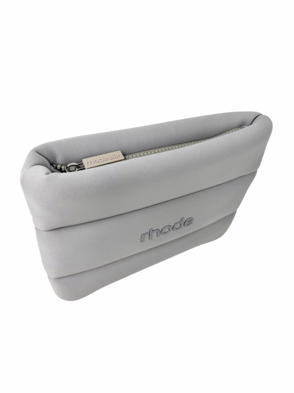 RHODE Light Gray Padded Cosmetic Pouch